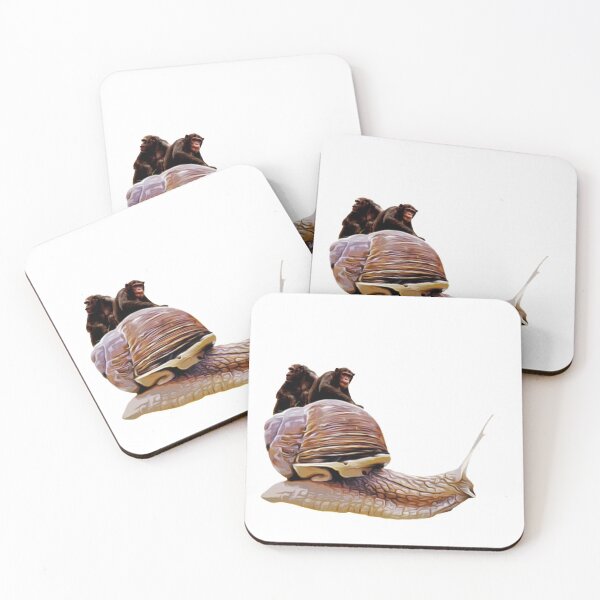 Item preview, Snail chimp nomad design  designed and sold by TrippyEarth.