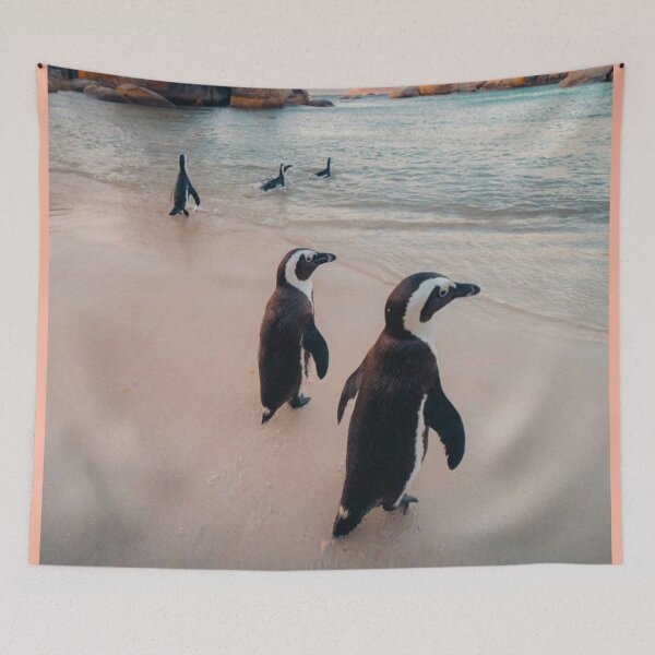Item preview, Beach With Penguins designed and sold by JaimyE.