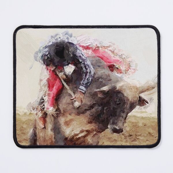 Item preview, C2021 by Steve Yellowbear AMERICAN RODEO BULL RIDING EARTHQUAKE designed and sold by SteveYellowbear.