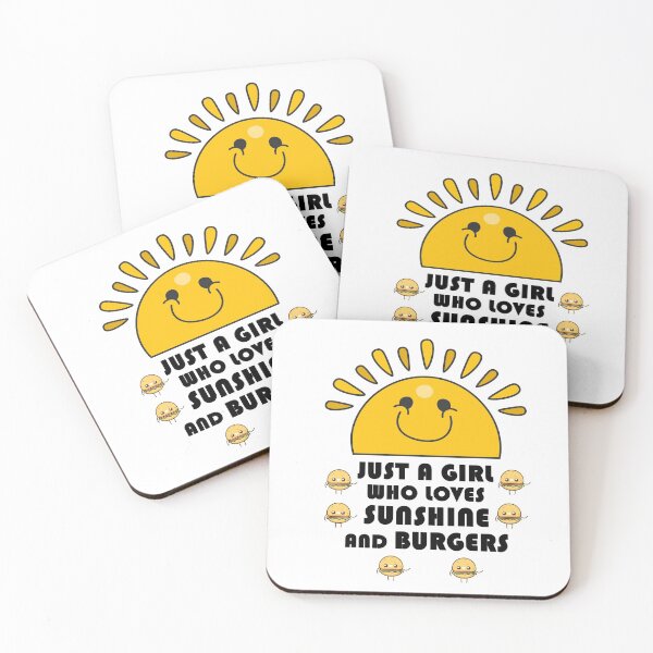 Item preview, Just A Girl Who Loves Sunshine And Burgers designed and sold by Simo200.
