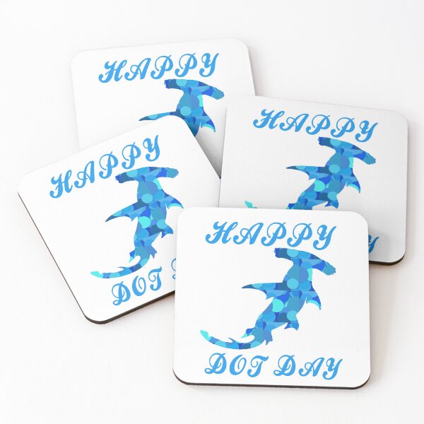 Item preview, Happy Dot Day Hammerhead Shark Make Your Mark See Where It Takes You designed and sold by KeysTreasures.