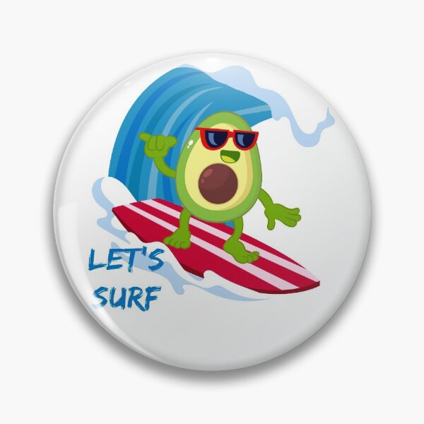 Item preview,  Funny Avocado Surfing , cool design designed and sold by MoSaid.