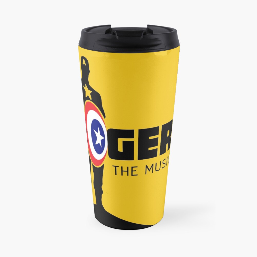 Rogers: The Musical (Black) Full Logo Travel Mug