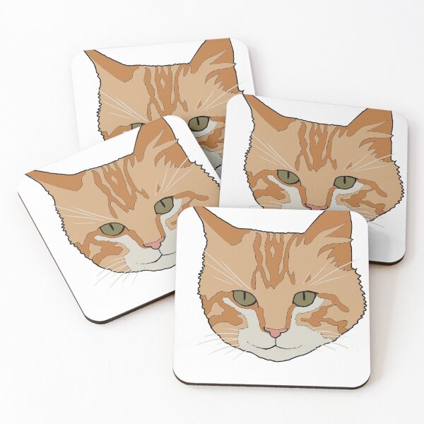 Item preview, Orange tabby cat with green eyes designed and sold by LeahcarsArt.