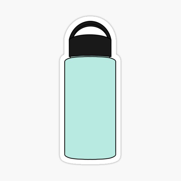 "Light Blue Water Bottle. Sticker & Badge" Sticker for Sale by