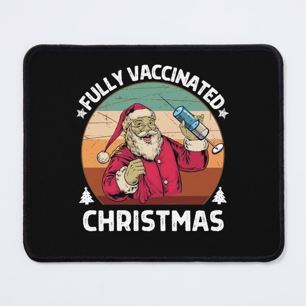 Item preview, Retro Santa Fully Vaccinated Christmas designed and sold by ZavageDesigns.