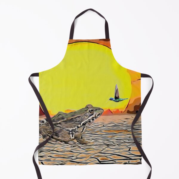 Item preview, Gental frog and humming bird sun set design designed and sold by TrippyEarth.