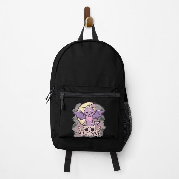 Item preview, Kawaii Pastel Goth Withcy Cat and Skull designed and sold by ZavageDesigns.