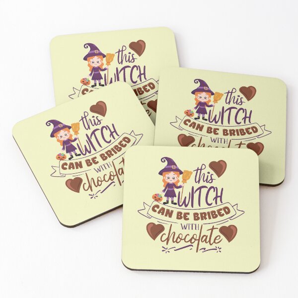 Item preview, This witch can be bribed with chocolate - trick or treat designed and sold by Kidzz.