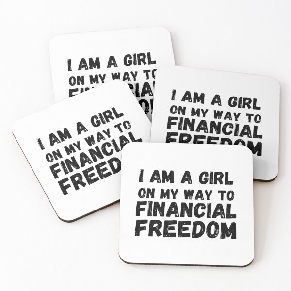 Item preview, I am a girl on my way to Financial Freedom - Financial Independence Retire Early designed and sold by Rat to Lion.