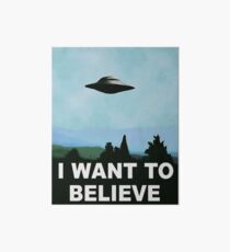 I want to believe, x-files poster Art Board