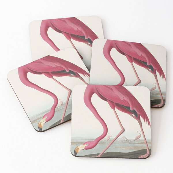 Item preview, Vintage Audubon Pink Flamingo Bird Print,  Antique Bird Painting designed and sold by Yeldiz.