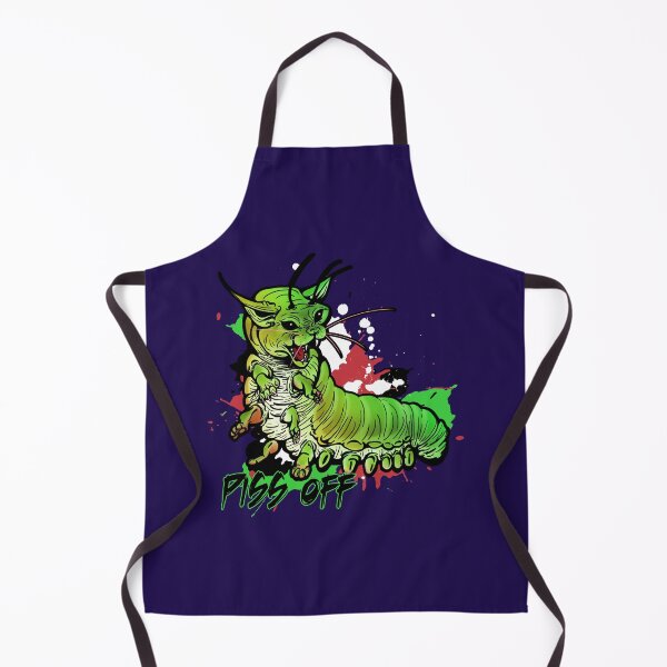 Item preview, Angry Caterpillar: Green Graffiti with text Piss Off designed and sold by iduzarts.