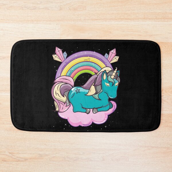 Item preview, Kawaii Pastel Goth Rainbow Unicorn designed and sold by ZavageDesigns.