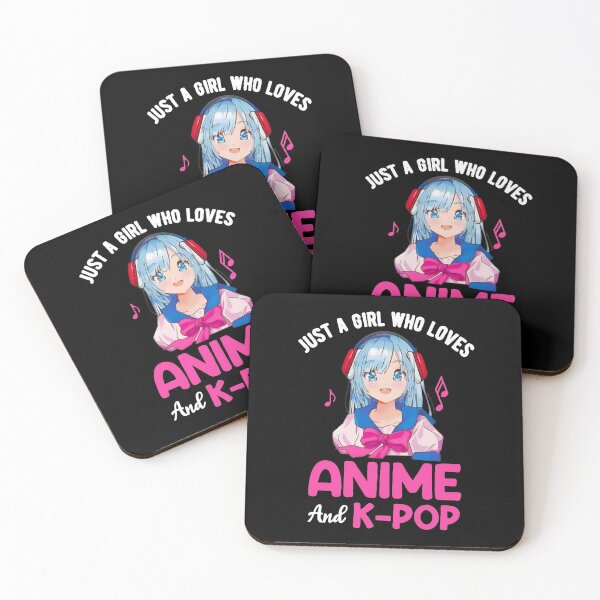 Item preview, Just A Girl Who Loves Anime and K Pop designed and sold by aa1010.