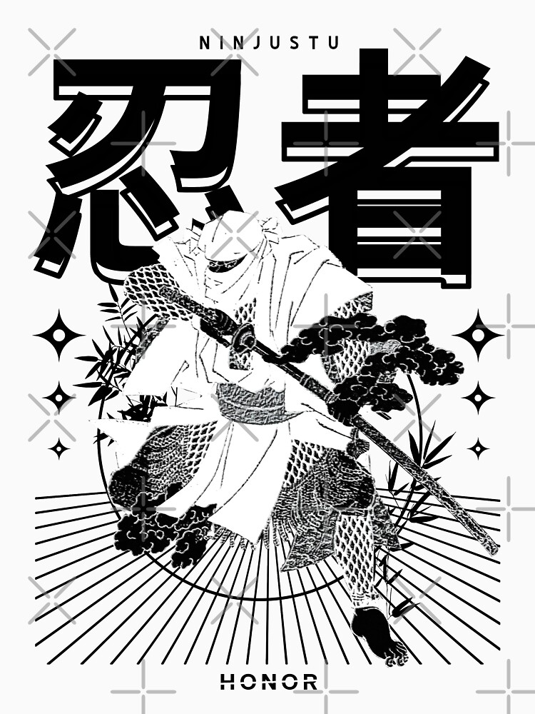 « NINJA - Streetwear Modern Graphic Design Black » par FranckJeannin