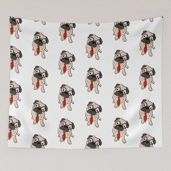 Item preview, Harry Puggle, the wizard pug, funny dressed up pug designed and sold by FreckledBliss.