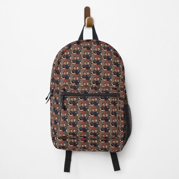 BURBERRY Bridle Stripe Monogram Print E-canvas Backpack Brown