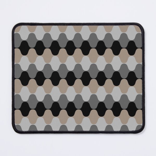 Item preview, Taupe Black Gray Retro Wavy Stripe Pattern Coordinates w/ Sherwin Williams 2022 Popular Color Cocoa Whip SW 9084 designed and sold by ColorOfTheYears.
