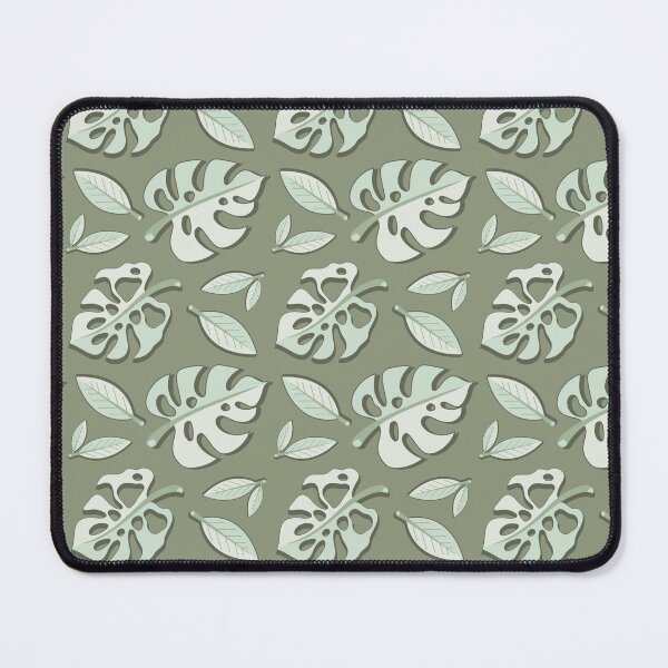 Item preview, Soft Mint Monstera Leaf Pattern designed and sold by SavvytabbyArt.