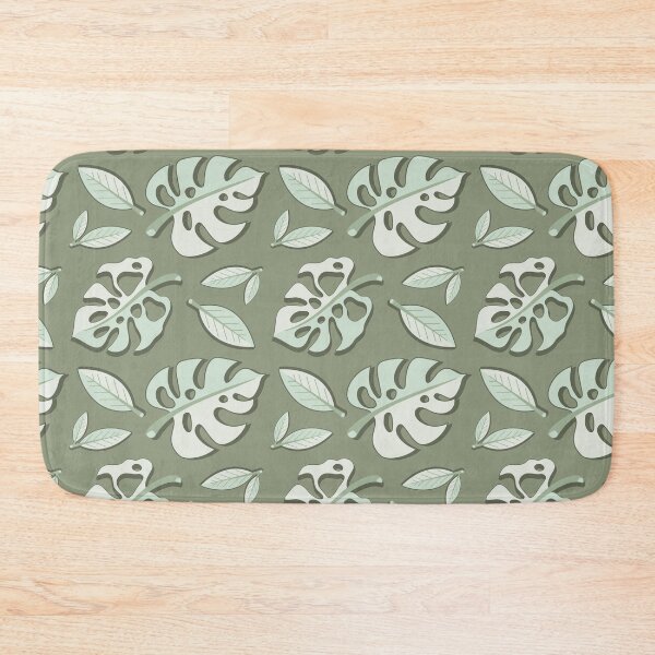 Item preview, Soft Mint Monstera Leaf Pattern designed and sold by SavvytabbyArt.