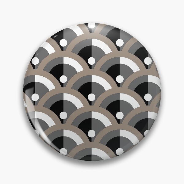 Artikelvorschau, Taupe Black Gray White Scallop Polka Dot Pattern Coordinates w/ Sherwin Williams 2022 Popular Color Cocoa Whip SW 9084 entworfen und verkauft von ColorOfTheYears.