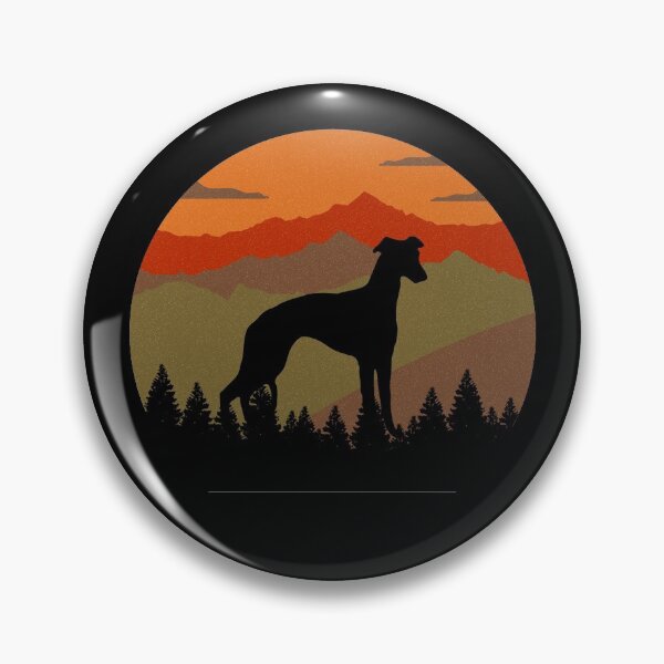 Item preview, Vintage Sky Mountains Country Wilderness Whippet Dog Gift  designed and sold by Guarddogdrive.