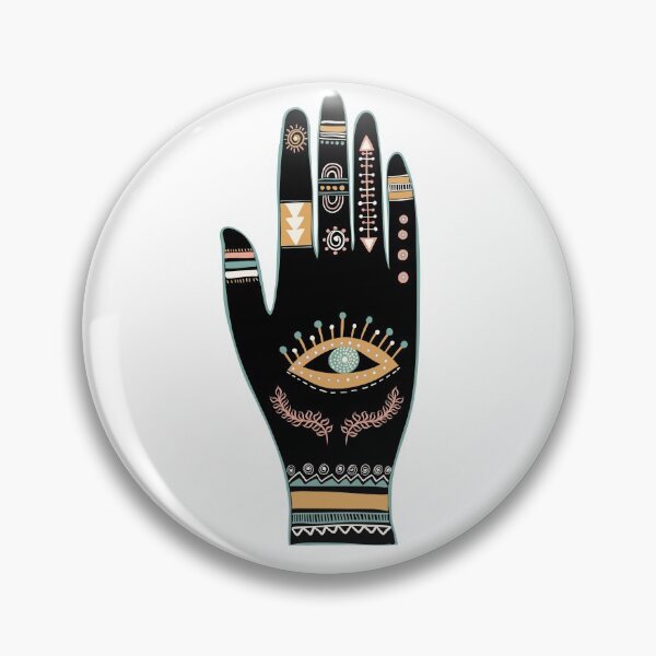 Item preview, Henna Hand Hamsa Hand of Fatima  designed and sold by memphishenna.