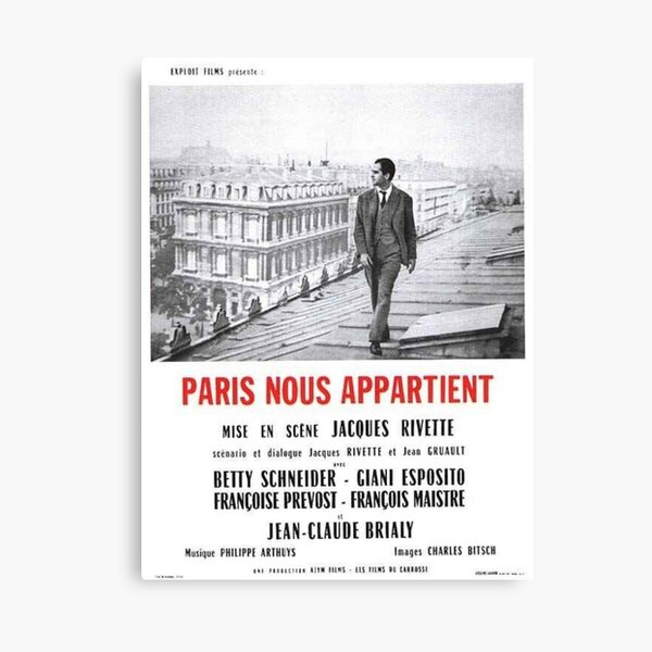 Paris nous appartient T-shirt français Impression sur toile