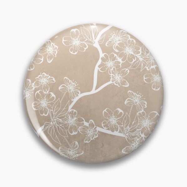 Item preview, Japandi Style Print with White Cherry Blossom designed and sold by Coralgb.