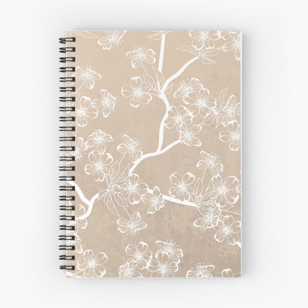 Item preview, Japandi Style Print with White Cherry Blossom designed and sold by Coralgb.