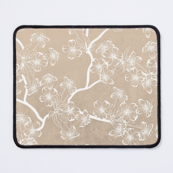 Item preview, Japandi Style Print with White Cherry Blossom designed and sold by Coralgb.