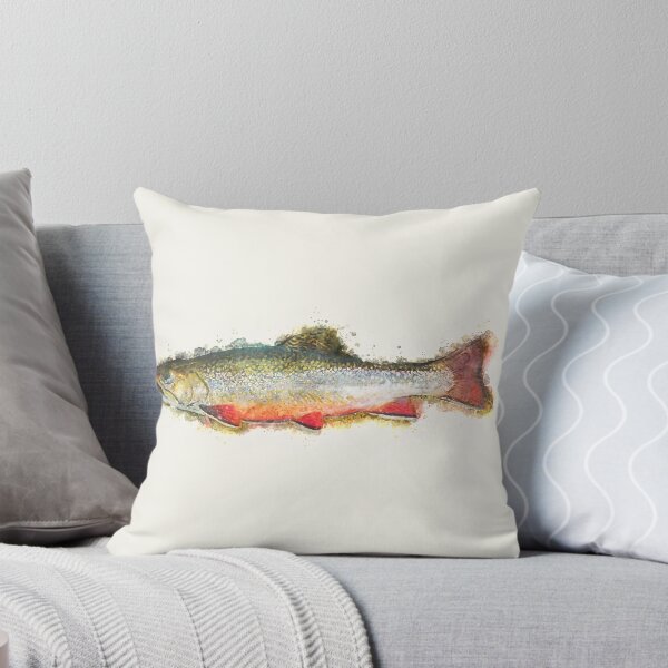 Item preview, brook trout fish_watercolor painting designed and sold by shokA Design.