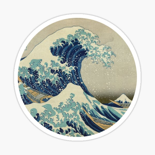 Hokusai Kaiju T-Shirt Sticker