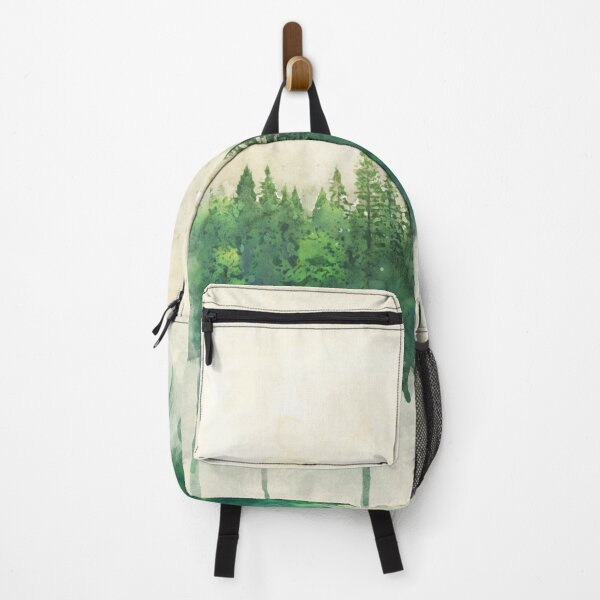 Item preview, green forest watercolor painting designed and sold by shokA Design.