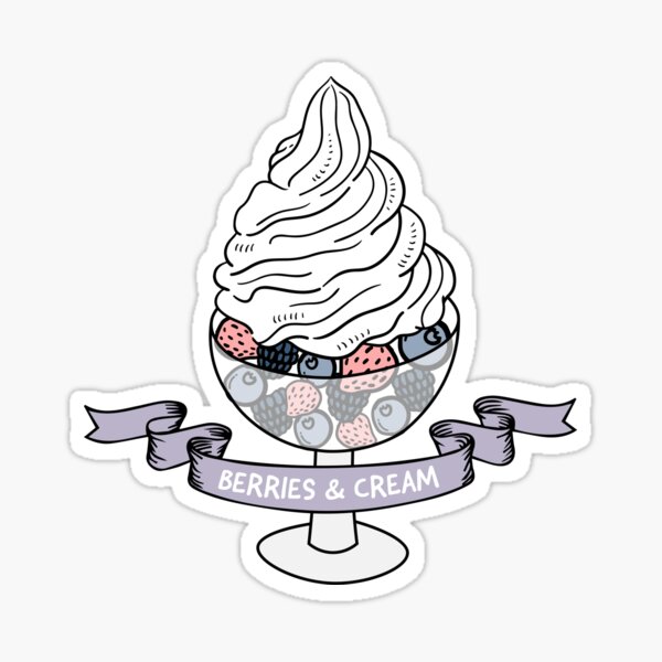 Berries And Cream Little Lad Tiktok Sticker By Llevine2934 Redbubble