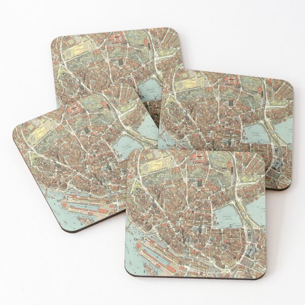 Item preview, Vintage Map of Hamburg, Germany designed and sold by Gin  Neko.