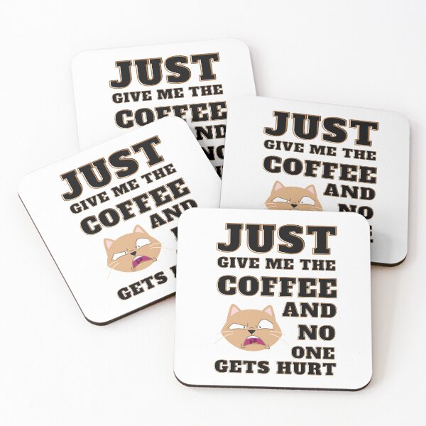 Item preview, Just Give Me The Coffee And No One Gets Hurt 3 (Black) designed and sold by OutofFocusShop.