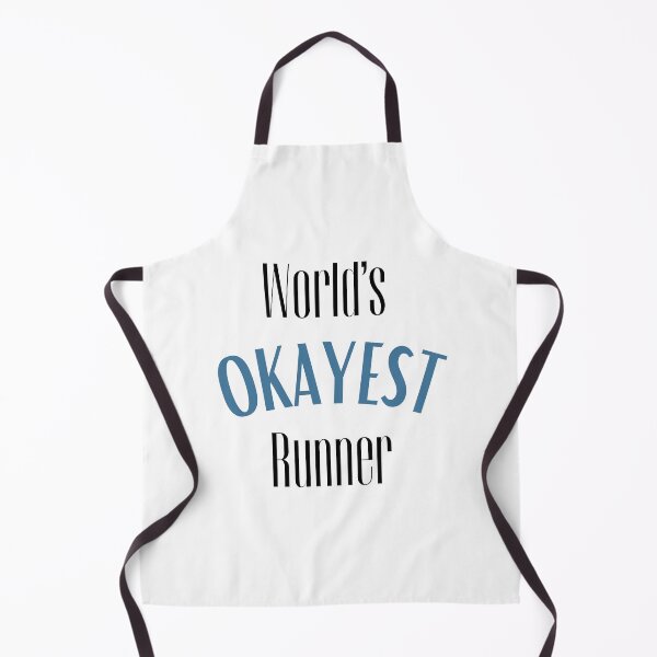 Aperçu de l'œuvre "World's okayest runner" Citation drôle course à pied créée et vendue par PrintsEntmt.