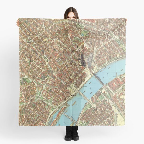 Item preview, Vintage Map of Koeln, Germany designed and sold by Gin  Neko.