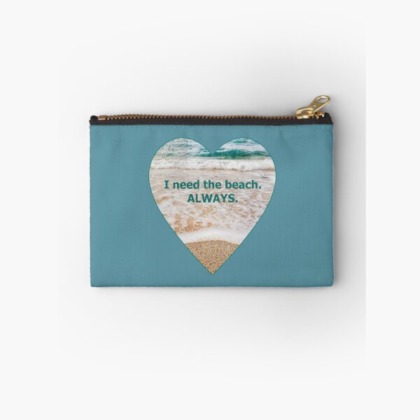 Item preview, Beach Words I Need the Beach Always Ocean Sea Foam Sand Heart designed and sold by Beachy.