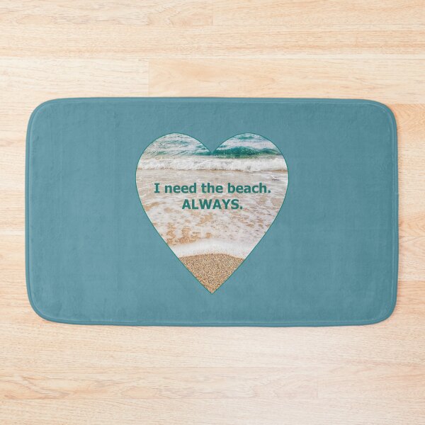Item preview, Beach Words I Need the Beach Always Ocean Sea Foam Sand Heart designed and sold by Beachy.