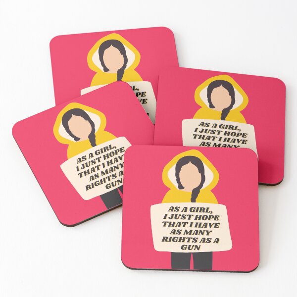 Item preview,  Pro Choice | AS A GIRL, I JUST HOPE THAT I HAVE AS MANY RIGHTS AS A GUN | Rally For Abortion Justice designed and sold by Giovanni's  Brown Quotes.