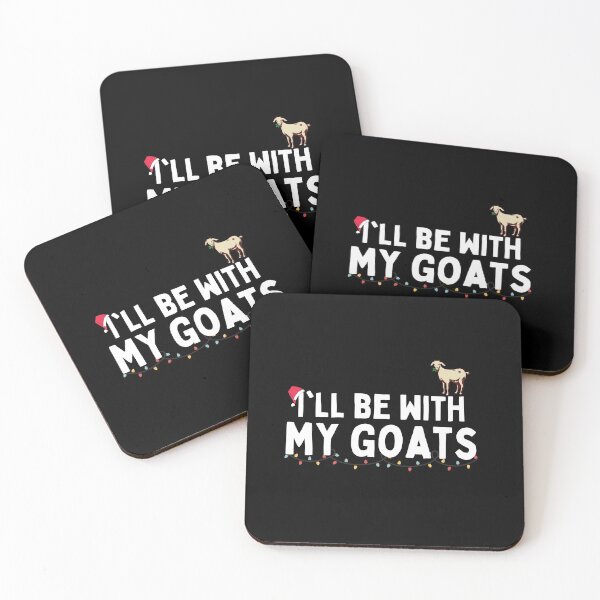Item preview, I'll Be With My Goats At Christmas designed and sold by Brimwood.