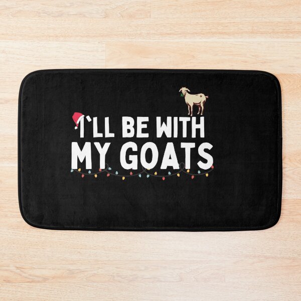 Item preview, I'll Be With My Goats At Christmas designed and sold by Brimwood.