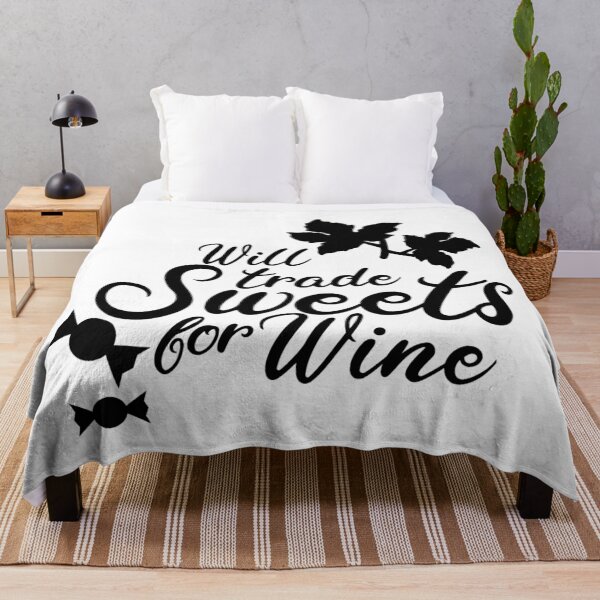 Item preview, FUNNY will trade sweets for wine Halloween - men/ women / Halloween designed and sold by Designs Of all kinds.