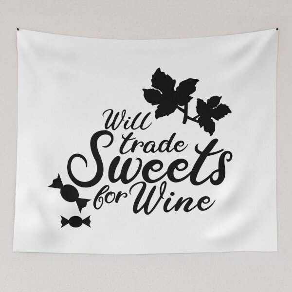 Item preview, FUNNY will trade sweets for wine Halloween - men/ women / Halloween  designed and sold by Designs Of all kinds.