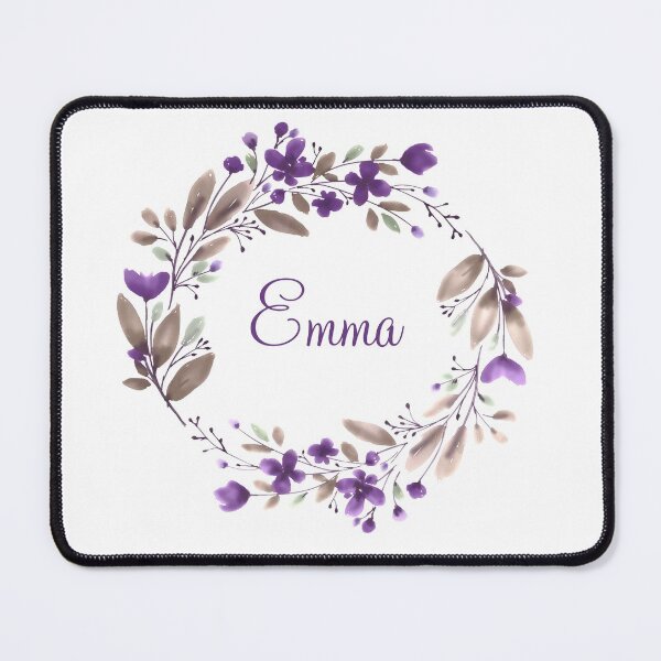 Item preview, Emma personalized floral garland design designed and sold by OByD.