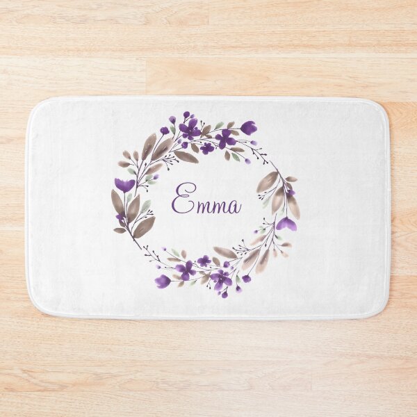 Item preview, Emma personalized floral garland design designed and sold by OByD.