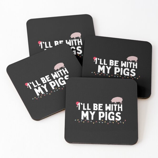 Item preview, I'll Be With My Pigs At Christmas designed and sold by Brimwood.